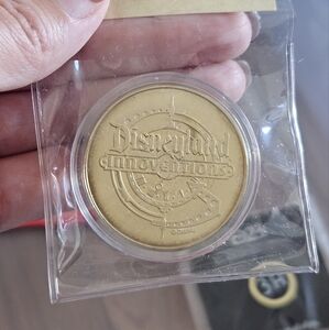 Authentic Disneyland Innoventions Solid Bronze Medallion With Certificate